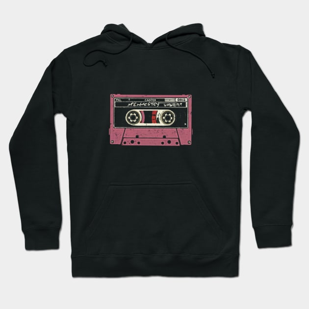 pink cassette Tape Hoodie by Aldrvnd